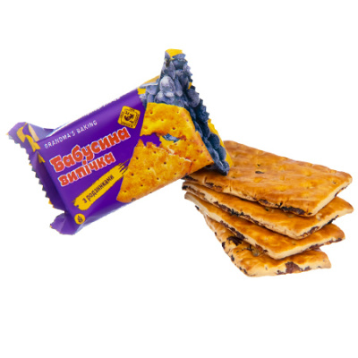 Short dough cookies with filling Grandma’s baking with raisins